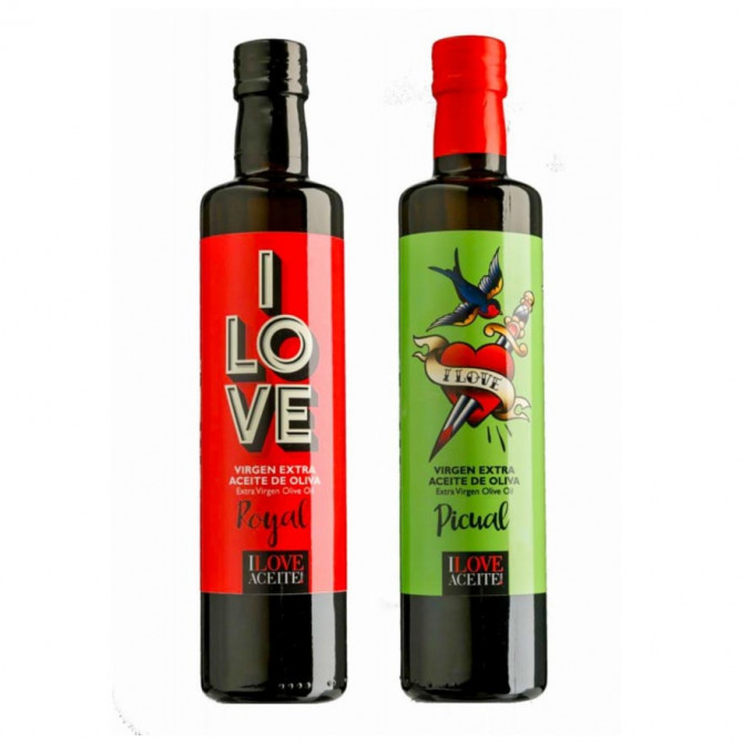 Pack 2 huiles d'olive vierge extra Iloveaceites