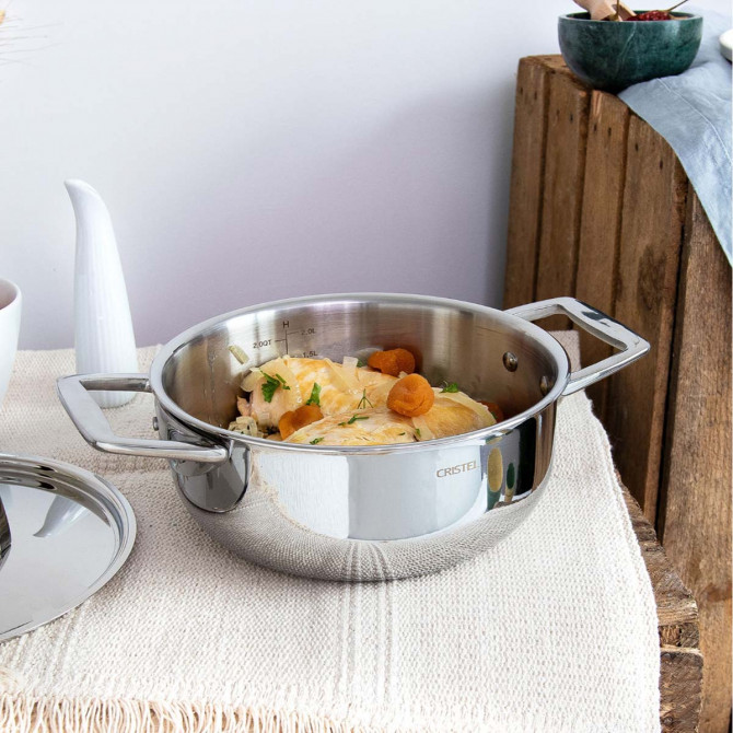 Casseruola Induzione Diametro 14cm Casseruola In Acciaio Inox 18/10 CI14 - Diametro 14 Cm, Per Induzione, Capacità 1.1 Litri Pentola Piccola - 2