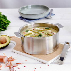 Cacerola de acero inoxidable serie Strate de Cristel