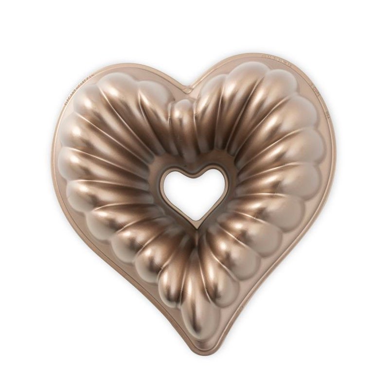 Molde Elegant Heart Bundt de Nordic Ware