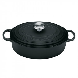 Cocotte ovalada Le Creuset Signature 27 cm preta. Promoção!